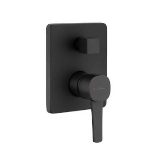 Bateria natryskowa podtynkowa Glamour czarna BP-02-4K2 2F