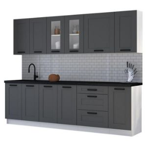 Obrazek Kuchnia Luna dustgrey/biały 260 bez blatu