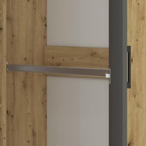 Obrazek Szafa 82 Fini 13 dąb artisan/biały/antracyt