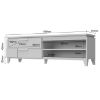 Obrazek Szafka RTV Brio TV pacific walnut/crystal white