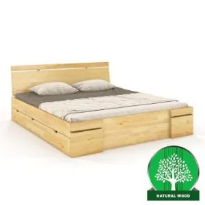 Łóżko sosnowe Skandica Sparta maxi+sz 180X200 naturalny 