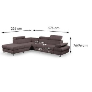 Obrazek Narożnik z funkcją spania Flavo Loft 4 lewostronny