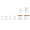 Obrazek Front kuchenny LUNA biały mat/biały front zm 713x446