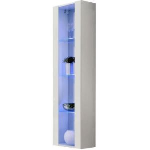 Witryna Fly 41+Szkło Biały +LED