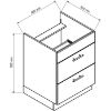 Obrazek Szafka kuchenna Max D60pc S/2 Zasl jasno beżowy