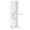 Obrazek Regał Kiki V22-BE/KI-15 white/white 