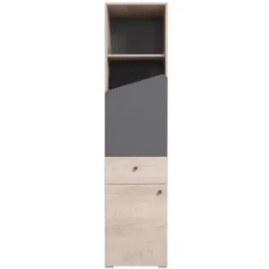 Obrazek Regał 45 Delta DL5 dąb/antracyt