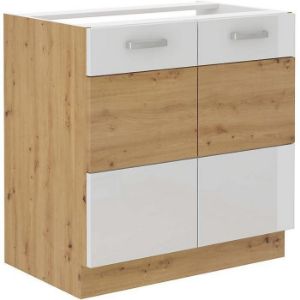 Szafka kuchenna ARTISAN biały połysk 80ZL 2F BB