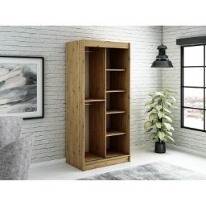Obrazek Szafa Halifax T 100 Dąb artisan/Czarny