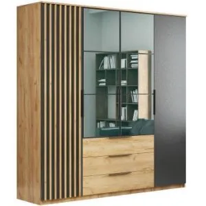 Obrazek Szafa Sorento z lamelami 200X215X61