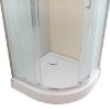 Obrazek Kabina prysznicowa półokrągła KP4/TX5B 90/190 W15 SB BPZA 2EL Glass protect