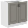 Obrazek Szafka kuchenna Stilo claygrey/biały 80d 2f bb