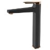 Obrazek Bateria Umywalkowa Wysoka Midnight Black/ Gold Rose