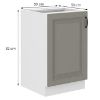 Obrazek Szafka kuchenna Stilo claygrey/biały 50zl 1f bb