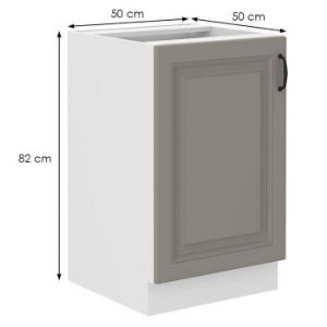 Obrazek Szafka kuchenna Stilo claygrey/biały 50zl 1f bb
