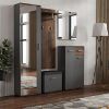 Obrazek Szafa Z Lustrem Justus 06 Anthracite/ Old Style