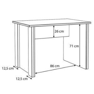 Obrazek Biurko Symmach 103 Old-Wood Vinteage/Beton