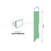 Obrazek Listwa przypodłogowa MDF 2400x78x14mm Dąb Cavallo WR 57485