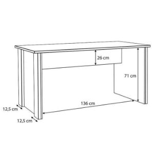 Obrazek Biurko Symmach 153 Old-Wood Vinteage/Beton