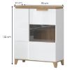 Obrazek Witryna Brio K2S pacific walnut/crystal white