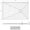 Obrazek Brodzik prostokątny Opal 150/80/2,6 szary