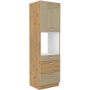 Szafka kuchenna Artisan cappuccino połysk 60DPS-210 3S 1F