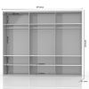 Obrazek Szafa 3d Gala pk281/gl pacific walnut/beige