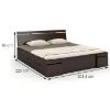 Obrazek Łóżko sosnowe Skandica Sparta maxi+sz 200X200 palisander