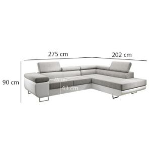 Obrazek Narożnik z funkcją spania Lotus L Orinoco 21+Madryt 120 prawostronny