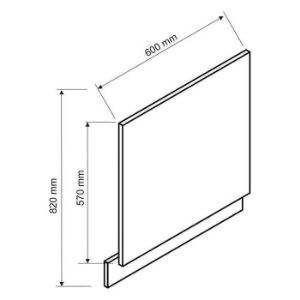 Obrazek Front zmywarki Max 60po czarny