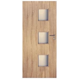 Drzwi wewnętrzne Trio 3*3 80L Dąb Sonoma L2