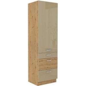 Szafka kuchenna Artisan cappuccino połysk 60DKS-210 3S 1F