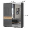 Obrazek Szafa 2d Onyx z lustrem pk181-og/on pacific walnut/
