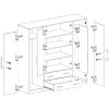 Obrazek Szafa Smart SRl1 200 cm dąb sonoma/biały