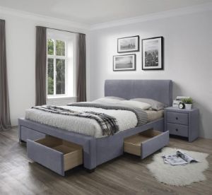 Obrazek Łóżko Meg 3 160 popiel velvet