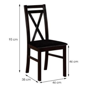 Obrazek Krzesło W114 krzyż czarne primo 8802