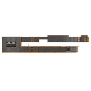 Obrazek Szafka kuchenna STILO grafit mat/artisan 80g-90 2f