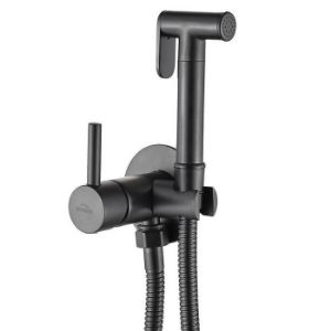 Obrazek Bateria bidetowa podtynkowa BP-00-B04 czarna