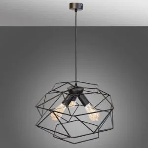 Obrazek Lampa Large Cage 2697/3 Czarna LW3