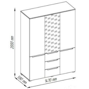 Obrazek Szafa Vincent H 5D3S