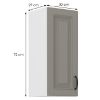 Obrazek Szafka kuchenna Stilo claygrey/biały 30g/72 1f