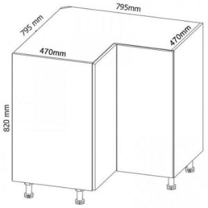 Obrazek Szafka kuchenna Gardena D90N grey