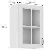 Obrazek Szafka kuchenna STILO biały mat/biały 40gs-72 1f