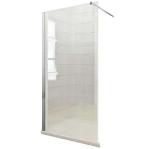Ścianka WALK-IN Soft 120x195 profil chrom
