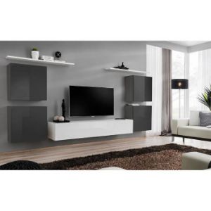 Obrazek Szafka RTV Wisząca Switch SW1 Biały 