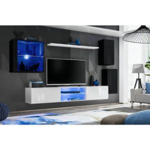 Meblościanka Switch Xxiii Czarny/Biały