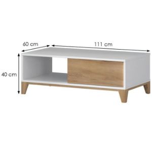 Obrazek Ława Brio KLS pacific walnut/crystal white