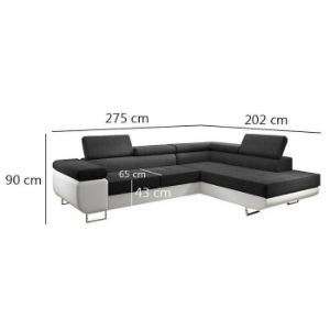 Obrazek Narożnik z funkcją spania Lotus L Orinoco 100+Madryt 120 prawostronny