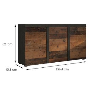 Obrazek Komoda Rumba 3f Old Style Wood/Matera