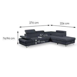 Obrazek Narożnik z funkcją spania Flavo Loft 24 prawostronny